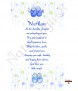All Things Nice Blue Christening Candle (White/Ivory) - Click to Zoom