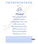Hush Teddy Blue and Photo Christening Candle (White/Ivory) - Click to Zoom