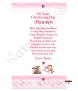 Teddy and Quilt Pink and Photo Christening Candle (White/Ivory) - Click to Zoom