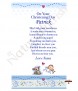 Teddy and Quilt Boy and Photo Christening Candle (White/Ivory) - Click to Zoom