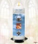 Traditional BCC Blue Christening Candle (White/Ivory) - Click to Zoom