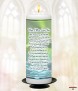 Rainbow Memorial Candle (white/ivory) - Click to Zoom