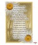 Resting Bench and Daisy Memorial Candle (white/ivory) - Click to Zoom