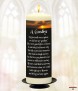 A Goodbye Memorial Candle (ivory/white) - Click to Zoom