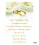 Rose and Gold Rings on White Candles - Click to Zoom