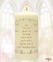 Wedding Wish Gold on Ivory Wedding Candles - Click to Zoom