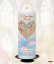 Hearts and Birds Love Candle - Click to Zoom