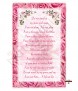 Pink Rose Memorial Candle (white/ivory) - Click to Zoom