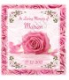 Pink Rose Memorial Candle (white/ivory) - Click to Zoom