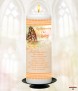 Orange Butterfly Memorial Candle (white/ivory) - Click to Zoom