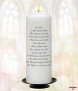 Dove and Bible Silver Confirmation Candle - Click to Zoom