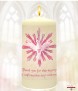 Pink Dove Confirmation Candle - Click to Zoom