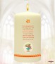 Little Girl & Flowers Get Well Soon Personalised Candle - Click to Zoom