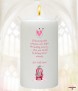 Lucky Cat Get Well Soon Personalised Candle - Click to Zoom