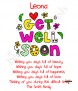 Funky Get Well Soon Personalised Candle - Click to Zoom