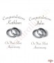 Rings Happy Silver Wedding Anniversary Candles - Click to Zoom
