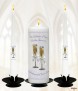Champagne Glasses Happy Wedding Anniversary Candles - Click to Zoom
