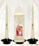 Champagne Glasses and Photo Happy Golden Wedding Anniversary Candles - Click to Zoom