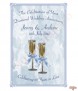Champagne Glasses Happy 60th Wedding Anniversary Candles - Click to Zoom