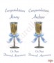 Champagne Glasses Happy 60th Wedding Anniversary Candles - Click to Zoom