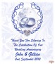 Love Heart Gem Happy Wedding Anniversary Candles - Click to Zoom