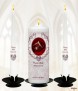 Love Heart Gem Happy Ruby Wedding Anniversary Candles - Click to Zoom