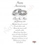 Happy Anniversary Plain Silver Rings Candles - Click to Zoom