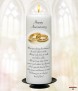 Happy Anniversary Plain Gold Rings Candles - Click to Zoom