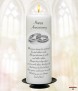Happy Anniversary Plain Silver Rings Candles - Click to Zoom