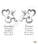 Two Hearts & Dove Wedding Candles (White) - Click to Zoom