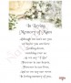 White Flowers Silver Wedding Remembrance Candle - Click to Zoom