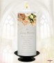 Peach Rose Gold Wedding Remembrance Candle - Click to Zoom