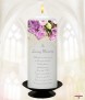 Lilac Rose Silver Wedding Remembrance Candle - Click to Zoom