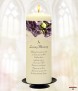 Aubergine Rose Gold Wedding Remembrance Candle - Click to Zoom