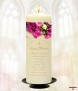 Cerise Rose Gold Wedding Remembrance Candle - Click to Zoom