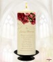 Maroon Rose Gold Wedding Remembrance Candle - Click to Zoom