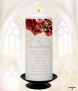 Maroon Rose Gold Wedding Remembrance Candle - Click to Zoom