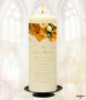 Orange Rose Gold Wedding Remembrance Candle - Click to Zoom