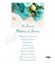 Teal Rose Wedding Remembrance Candle - Click to Zoom