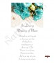 Teal Rose Silver Wedding Remembrance Candle - Click to Zoom