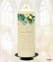 Fresh Green Rose Gold Wedding Remembrance Candle - Click to Zoom