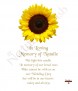 Sunflower Gold Wedding Remembrance Candle - Click to Zoom