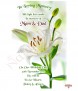 Lily Wedding Remembrance Candle - Click to Zoom