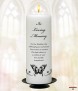 Black Magestic Butterfly Wedding Remembrance Candle - Click to Zoom