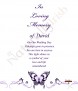 Purple Magestic Butterfly Wedding Remembrance Candle - Click to Zoom