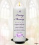 Diamonds Are Forever Purple Wedding Remembrance Candle - Click to Zoom