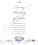 Diamonds Are Forever Silver Wedding Remembrance Candle - Click to Zoom