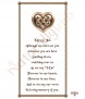 Celtic Heart Gold Wedding Remembrance Candle - Click to Zoom