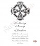 Trinity Cross Black Wedding Remembrance Candle - Click to Zoom