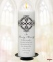 Trinity Cross Black Wedding Remembrance Candle - Click to Zoom